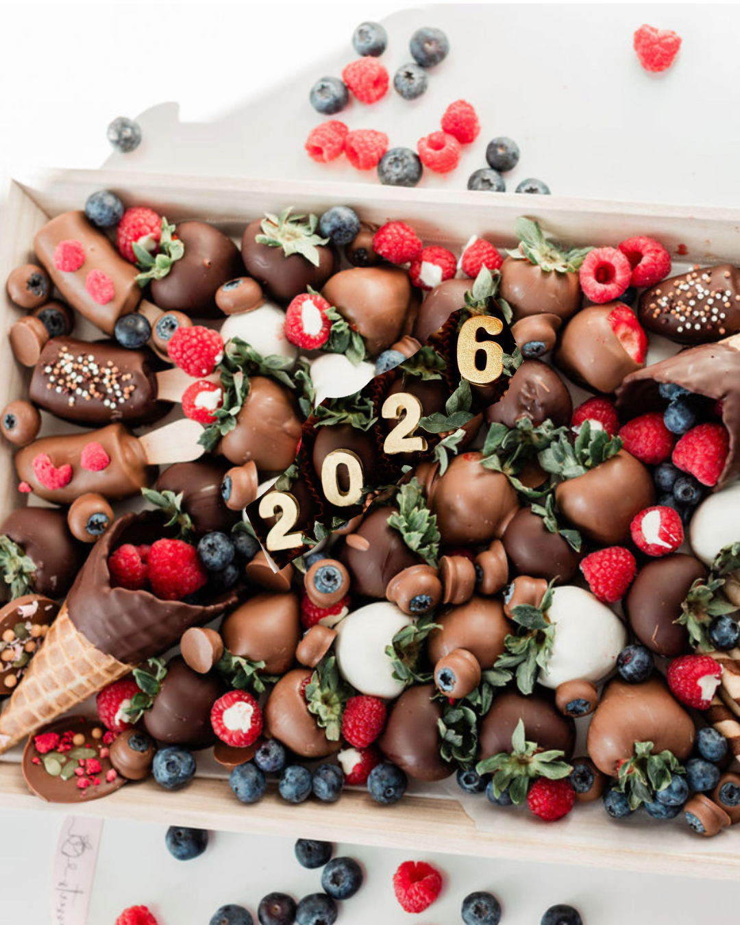 New Year’s Eve Chocolate Grazing Board