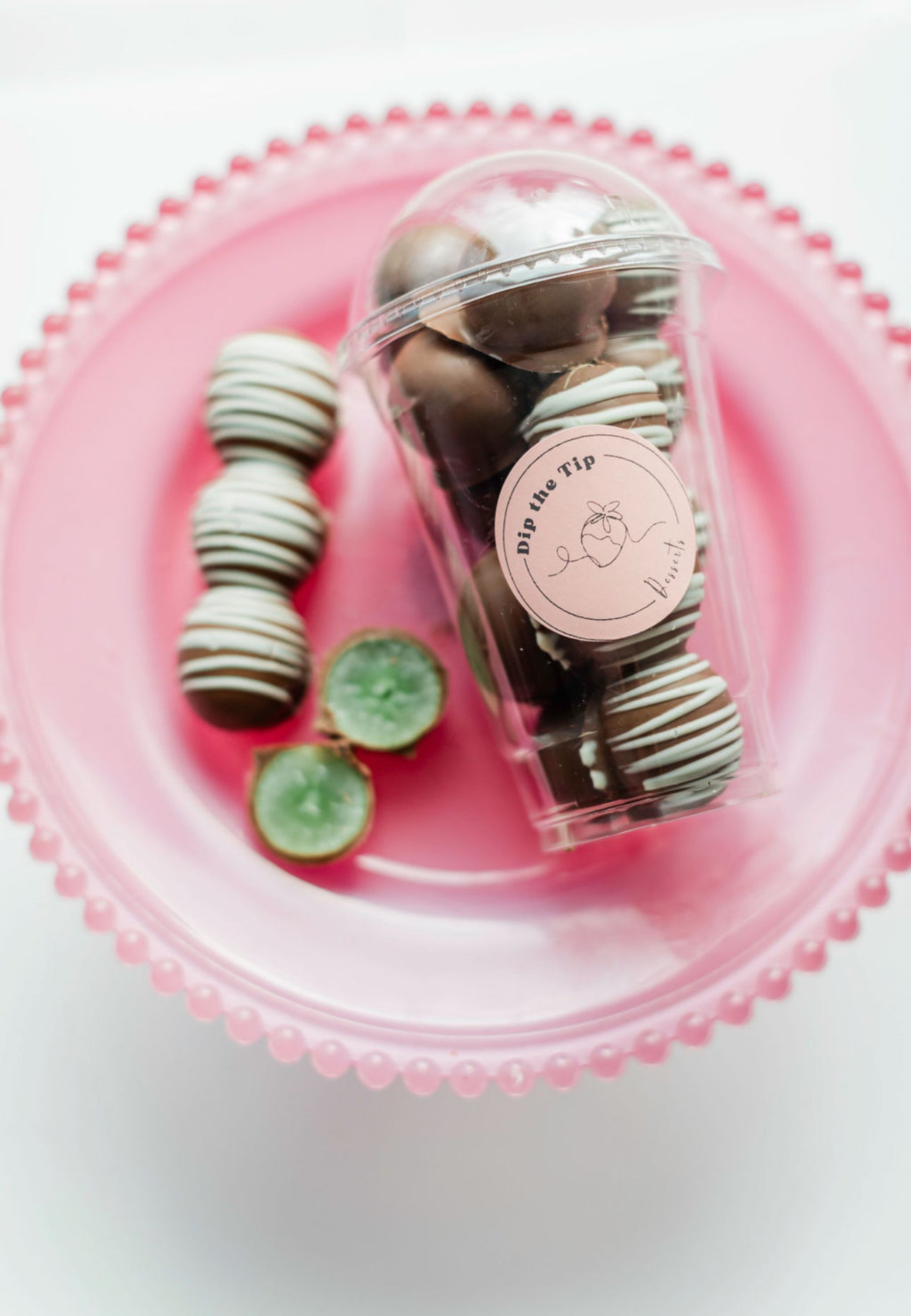 Chocolate Kissed Grapes